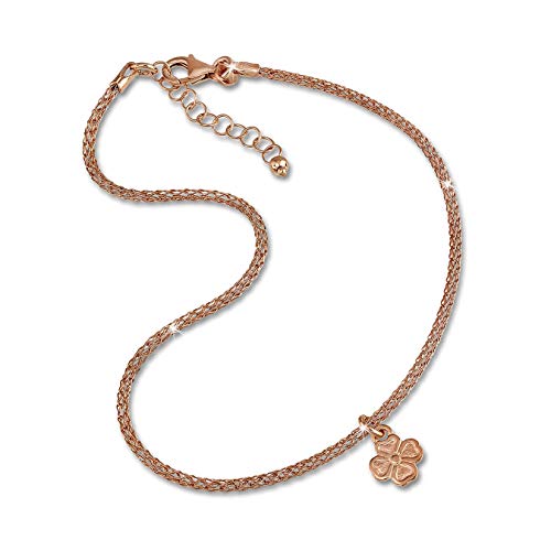 SilberDream Fußschmuck 333er rosevergoldet Fußkette Kleeblatt Silber D2SDF2214E ein schönes Geschenk zu Weihnachten, Geburtstag, Valentinstag für die Frau von SilberDream