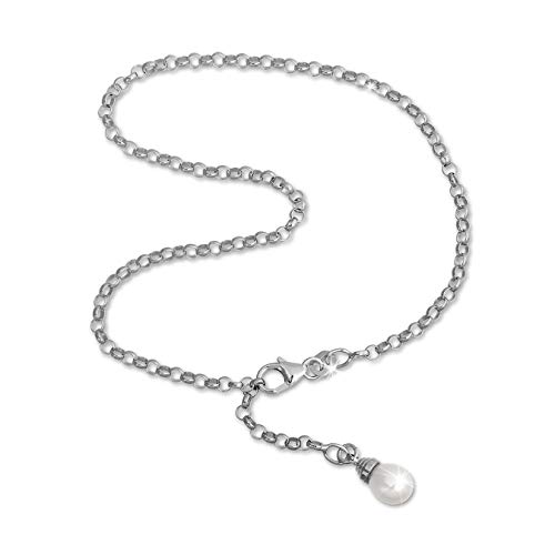 SilberDream Fußschmuck weiß Fußkette nickelfrei Perle 925 Echt Silber D2SDF0315J ein schönes Geschenk zu Weihnachten, Geburtstag, Valentinstag für die Frau von SilberDream