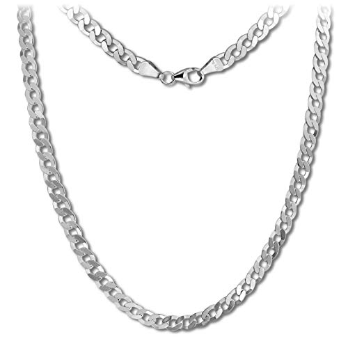 SilberDream Collier silber Damen Schmuck 50cm Panzerkette 925 Silber SDK26850J Silber Collier von SilberDream