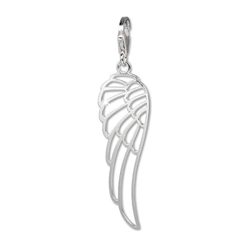 SilberDream Ketten Anhänger Charm Flügel 925 Echt Silber Schmuck D2FC803 EIN schönes Geschenk zu Weihnachten, Geburtstag, Valentinstag für die Frau von SilberDream