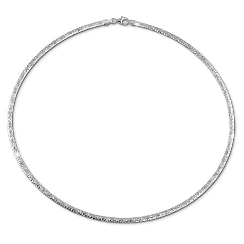 SilberDream Muster Collier silber rose 45cm Echt 925 Silber vergoldet SDK22945F Silber Collier von SilberDream