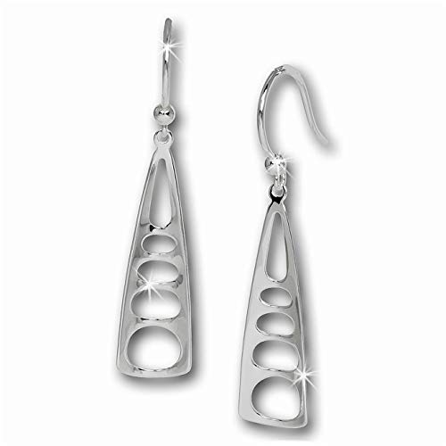 SilberDream Ohrringe Damen-Schmuck 925er Silber Ohrhänger Fächer SDO551 Silber Ohrhänger von SilberDream