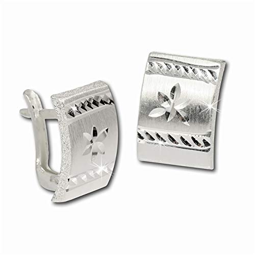 SilberDream Ohrringe Damen-Schmuck 925er Silber Ohrstecker Blume SDO317 Silber Ohrstecker von SilberDream
