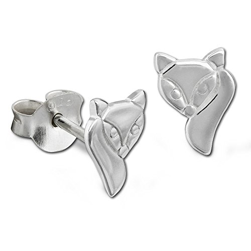SilberDream Ohrringe Damen-Schmuck 925er Silber Ohrstecker Fuchs SDO8215J Silber Ohrstecker von SilberDream