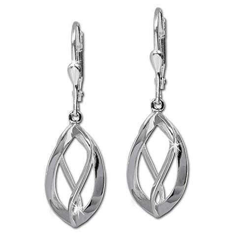 SilberDream Ohrringe Damen-Schmuck 925er Silber Ohrhänger Spirale SDO344 Silber Ohrhänger von SilberDream