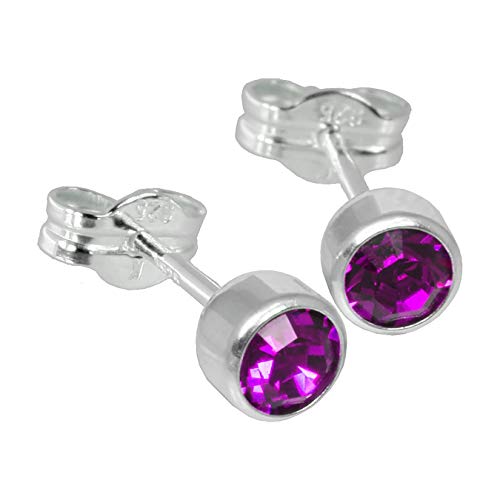 SilberDream Ohrringe 5mm für Damen 925 Silber Ohrstecker Zirkonia lila SDO503V Silber Ohrstecker SilberDream Ohrringe 5mm für Damen 925 Silber Ohrstecker Zirkonia lila SDO503V Silber Ohrstecker von SilberDream