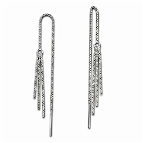 SilberDream Ohrringe für Damen 925 Silber Ohrhänger Venezianerkette SDO5653 Silber Ohrhänger von SilberDream