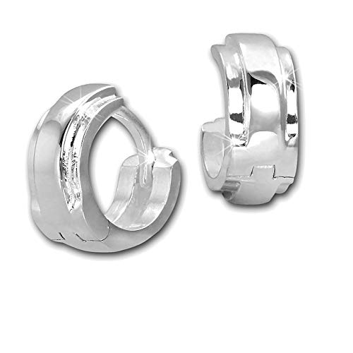 SilberDream Ohrringe für Damen 925er Silber Creolen 12mm Double SDO4281J von SilberDream