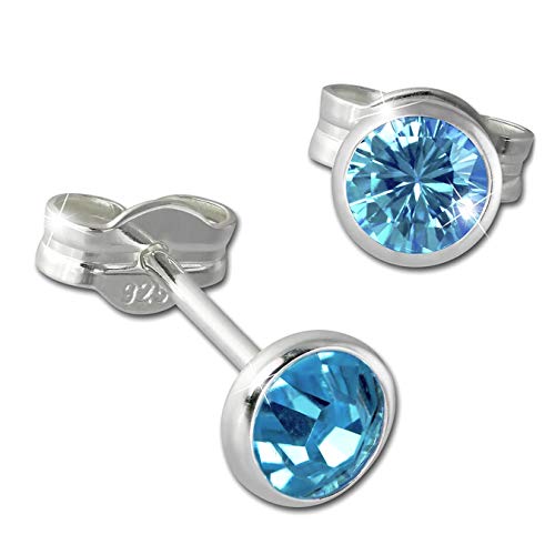 SilberDream Ohrstecker Damen 925 Silber hellblau Zirkonia Ohrringe 4mm D3SDO5534H Silber, Zirkonia Ohrschmuck für die Frau SilberDream Ohrstecker Damen 925 Silber hellblau Zirkonia Ohrringe 4mm D3SDO5534H Silber, Zirkonia Ohrschmuck für die Frau von SilberDream
