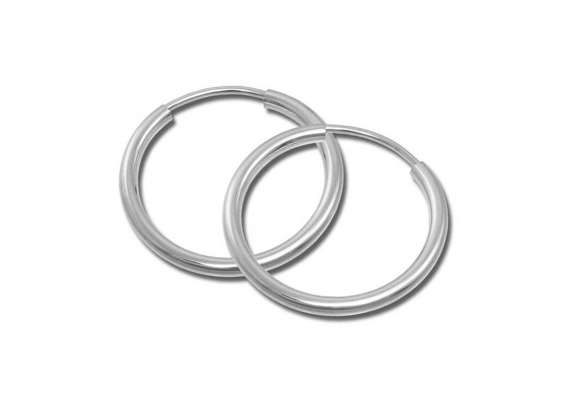 SilberDream Paar Creolen SilberDream Ohrringe 25mm (Creolen), Damen Creolen aus 925 Sterling Silber, Farbe: silber von SilberDream