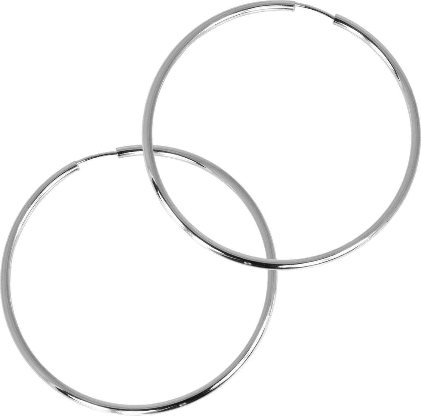 SilberDream Paar Creolen SilberDream Ohrringe 100mm Damen-Schmuck (Creolen), Damen Creolen aus 925 Sterling Silber, Farbe: silber von SilberDream