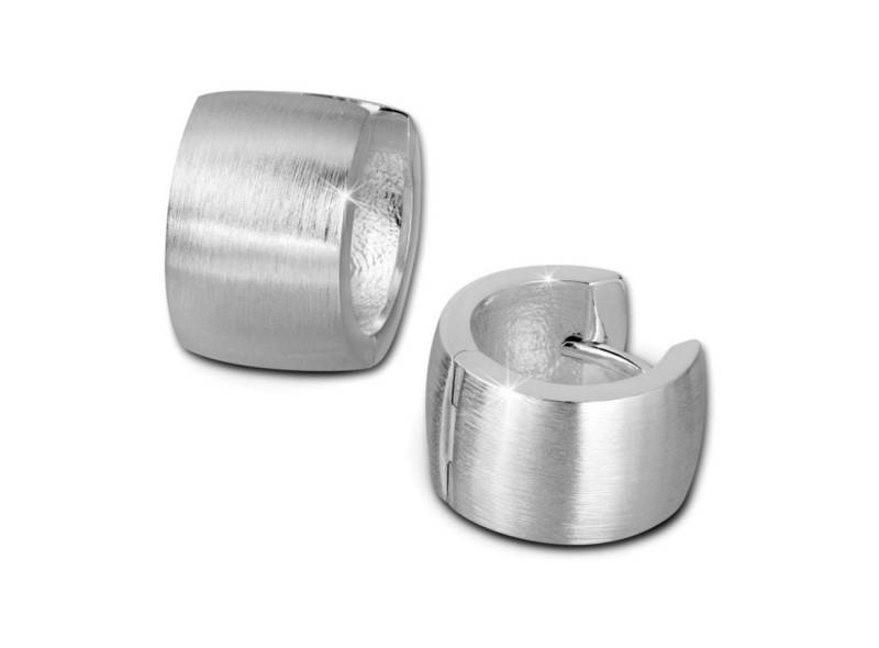 SilberDream Paar Creolen SilberDream Ohrringe 14mm Damen-Schmuck (Creolen), Damen Creolen aus 925 Sterling Silber, Farbe: silber von SilberDream