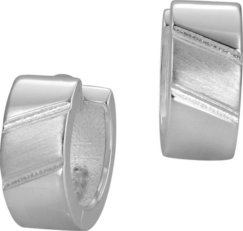 SilberDream Paar Creolen SilberDream Ohrringe 14mm Damen-Schmuck (Creolen), Damen Creolen aus 925 Sterling Silber, Farbe: silber von SilberDream