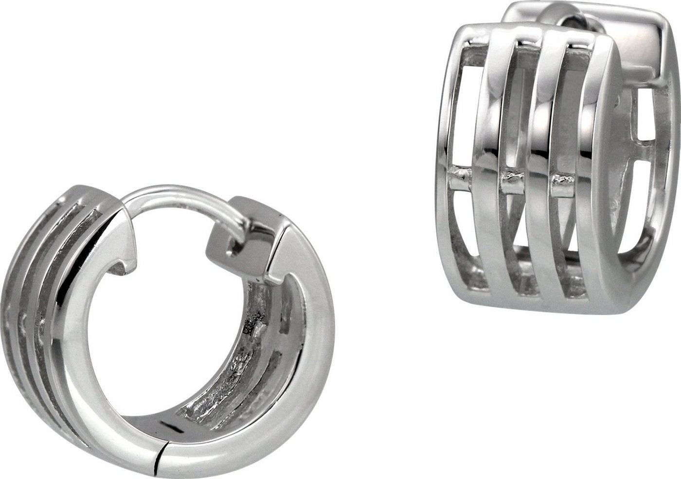 SilberDream Paar Creolen SilberDream Ohrringe 13mm Damen-Schmuck (Creolen), Damen Creolen aus 925 Sterling Silber, Farbe: silber von SilberDream
