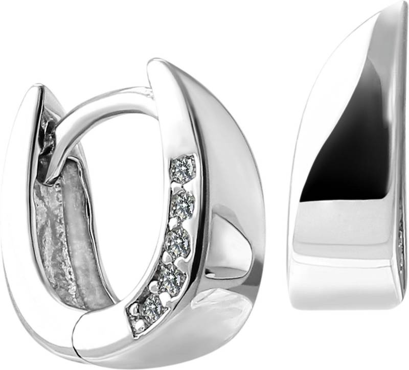 SilberDream Paar Creolen SilberDream Creole Petit 1,1cm 925 (Creolen), Damen Creolen Petit aus 925 Sterling Silber, Farbe: silberfarben von SilberDream