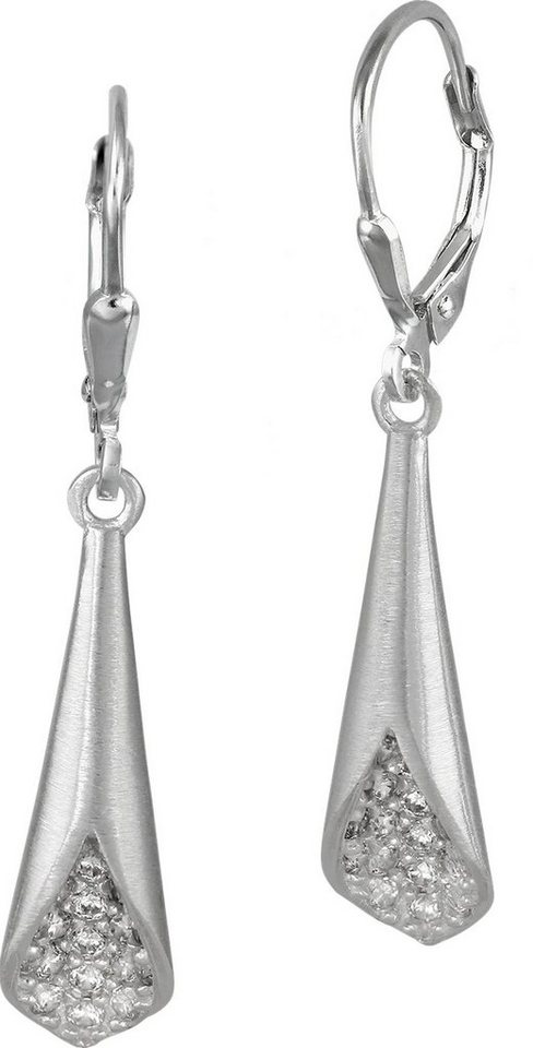 SilberDream Paar Ohrhänger SilberDream Ohrringe Damen 925 Silber (Ohrhänger), Damen Ohrhänger Füllhorn aus 925 Sterling Silber, Farbe: silber, weiß von SilberDream