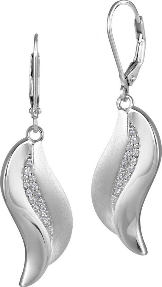 SilberDream Paar Ohrhänger SilberDream Ohrringe Damen 925 Silber (Ohrhänger), Damen Ohrhänger aus 925 Sterling Silber, Farbe: silber, weiß von SilberDream