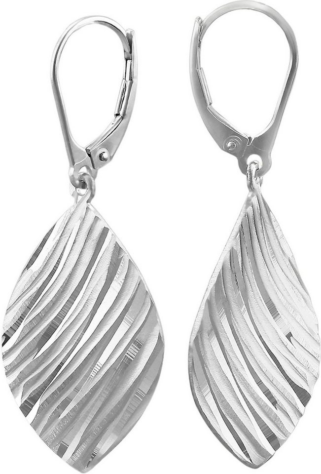 SilberDream Paar Ohrhänger SilberDream Dreiecke Ohrringe 925 Silber (Ohrhänger), Damen Ohrhänger Dreiecke aus 925 Sterling Silber, Farbe: silber von SilberDream