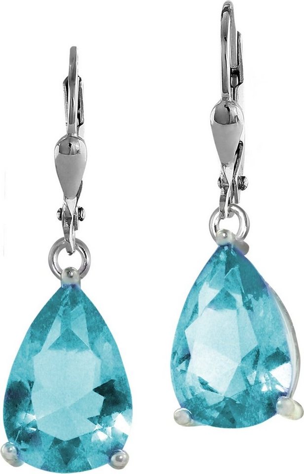 SilberDream Paar Ohrhänger SilberDream Ohrhänger Träne türkis Ohrring (Ohrhänger), Damen Ohrhänger Träne aus 925 Sterling Silber, Farbe: silber, türkis von SilberDream