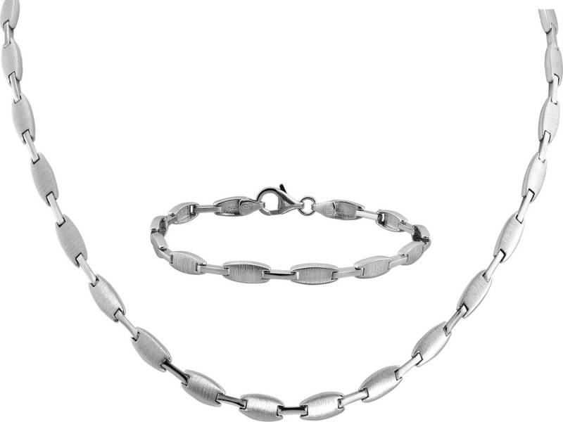 SilberDream Schmuckset SilberDream Design Collier & Armband Damen (2-tlg., Schmucksets), Schmucksets (Design) ca. 45cm (Kette), ca. 19cm (Armband), 925 Sterlin von SilberDream