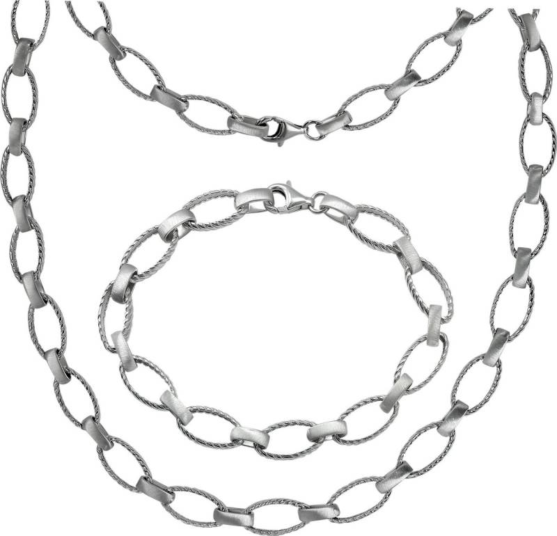 SilberDream Schmuckset SilberDream Schmuck Set Style Collier & (2-tlg., Schmucksets), Damen Schmucksets Style aus 925 Sterling Silber, Farbe: silberfarben von SilberDream