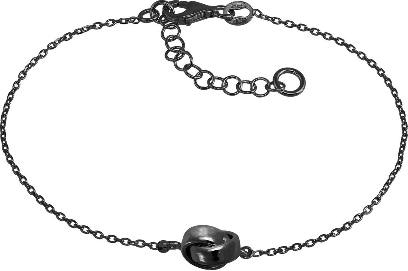 SilberDream Silberarmband SilberDream Armband 18-21cm geschärzt (Armband), Damen Armband (verschlungen) ca. 18cm + 3cm Verlängerung, 925 Sterling von SilberDream