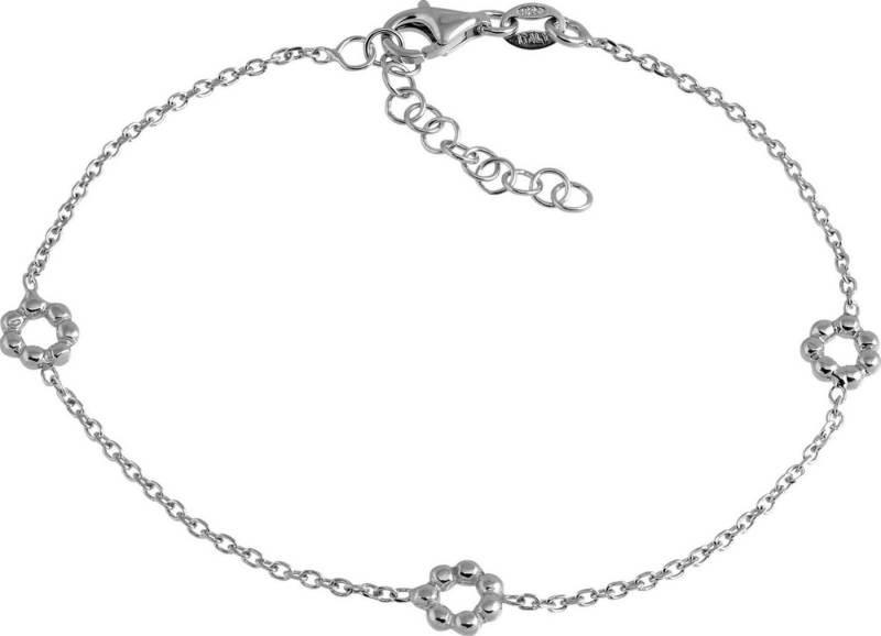 SilberDream Silberarmband SilberDream Armband 18-21cm silber (Armband), Damen Armband (Blümchen) ca. 18cm + 3cm Verlängerung, 925 Sterling Sil von SilberDream