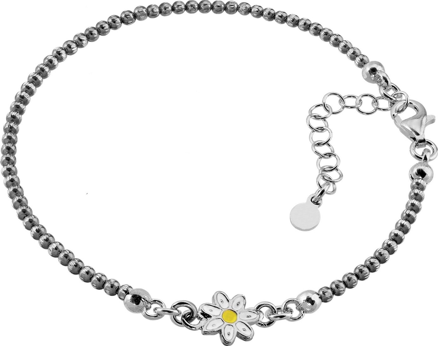 SilberDream Silberarmband SilberDream Armschmuck 18-21cm geschwärzt (Armband), Damen Armband Blume, ca. 18cm + 3cm Verlängerung aus 925 Sterling Silb von SilberDream