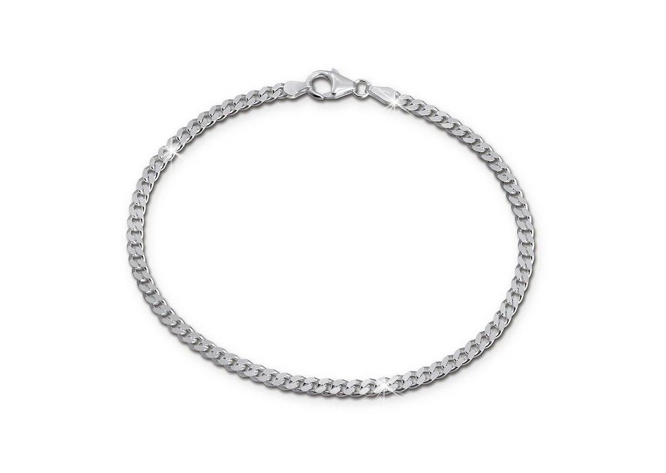 SilberDream Silberarmband SilberDream Armband 19cm silber (Armband), Damen, Herren Armband ca. 19cm, 925 Sterling Silber, Farbe: silber von SilberDream