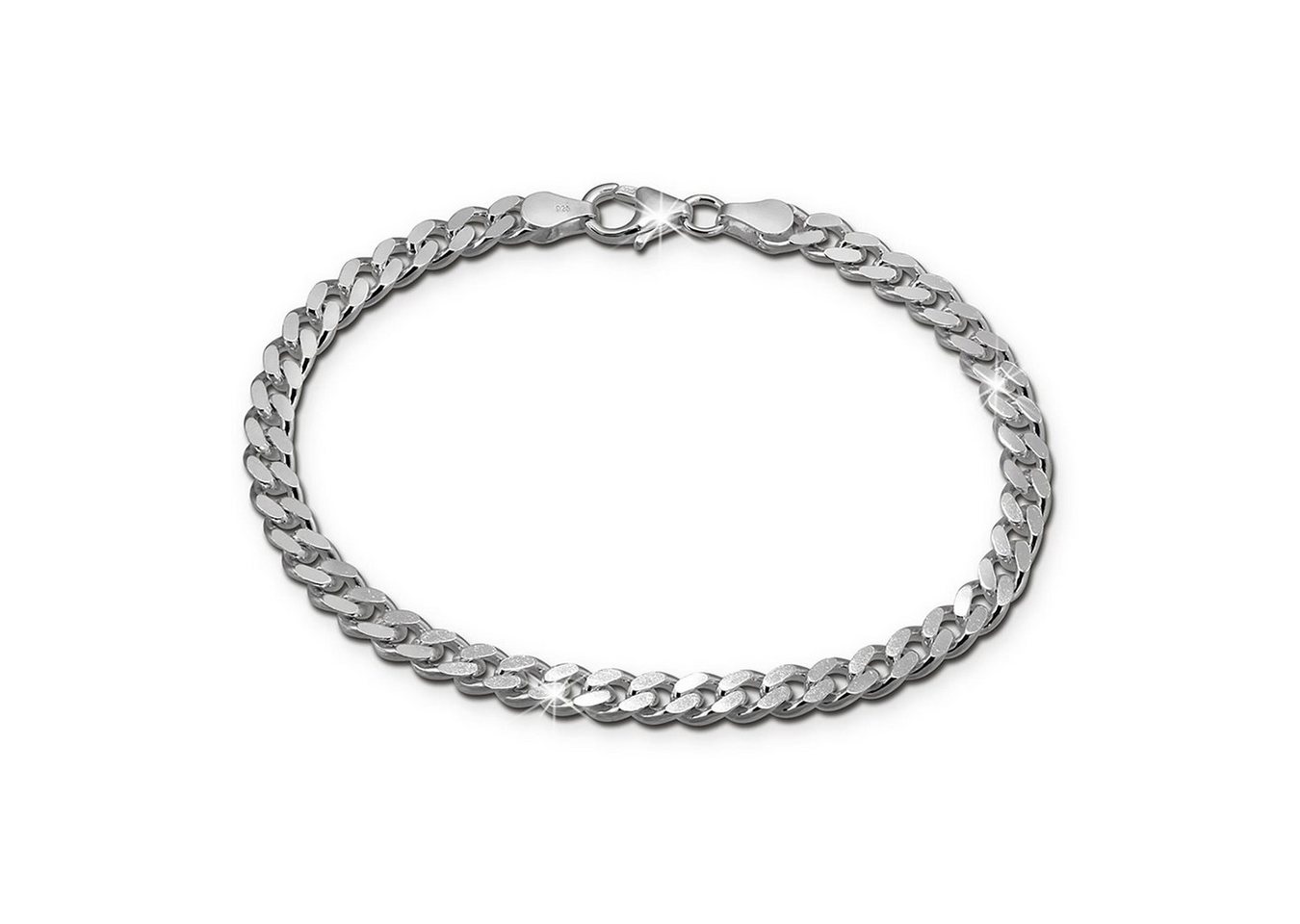 SilberDream Silberarmband SilberDream Armschmuck 19cm silber (Armband), Damen, Herren Armband ca. 19cm, 925 Sterling Silber, Farbe: silber von SilberDream