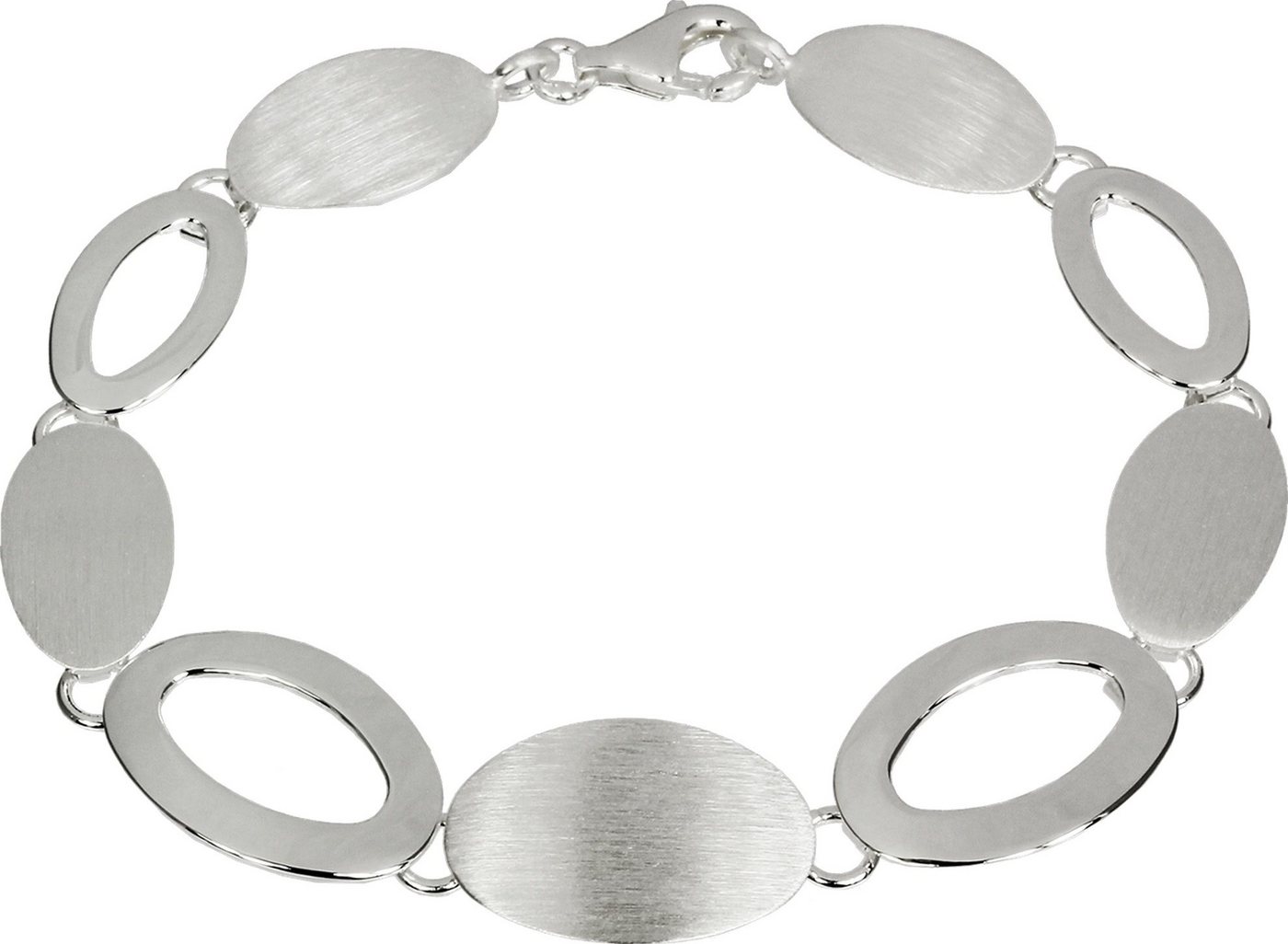 SilberDream Silberarmband SilberDream Armschmuck 18,5cm silber (Armband), Damen Armband (Grazie) ca. 18,5cm, 925 Sterling Silber, Farbe: silber von SilberDream