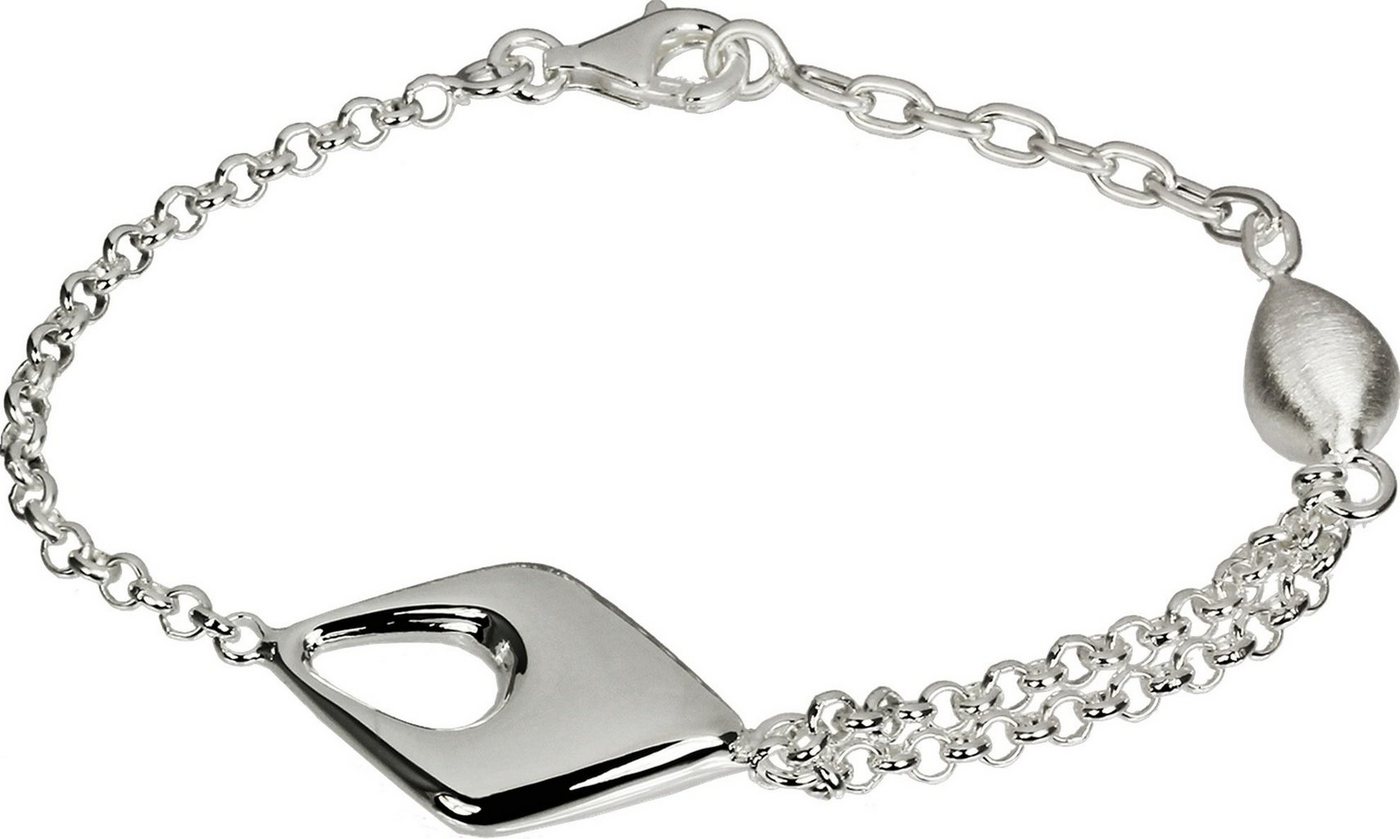 SilberDream Silberarmband SilberDream Armschmuck 18,5cm silber (Armband), Damen Armband (Drop) ca. 18,5cm, 925 Sterling Silber, Farbe: silber von SilberDream