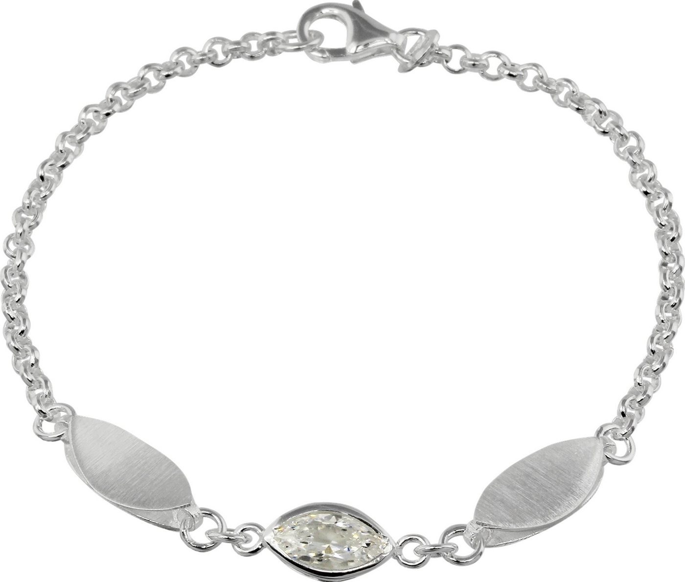 SilberDream Silberarmband SDA4900WX SilberDream 925 Sterling Silber (Armband), Damen Armband (Blatt) ca. 19cm, 925 Sterling Silber, Farbe: silber, we von SilberDream