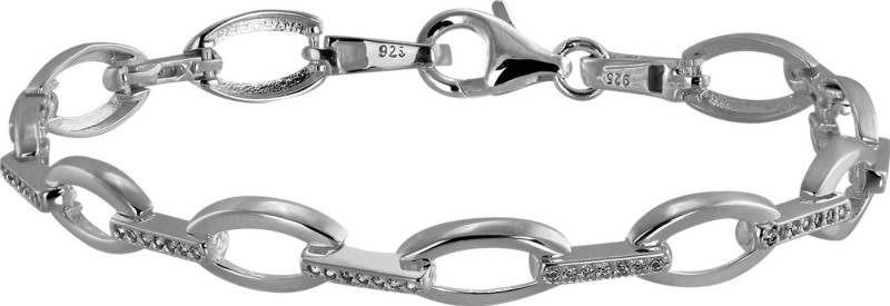 SilberDream Silberarmband SDA4900WX SilberDream 925 Sterling Silber (Armband), Damen Armband (Blatt) ca. 19cm, 925 Sterling Silber, Farbe: silber, we von SilberDream