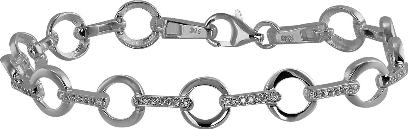 SilberDream Silberarmband SDA4900WX SilberDream 925 Sterling Silber (Armband), Damen Armband (Blatt) ca. 19cm, 925 Sterling Silber, Farbe: silber, we von SilberDream