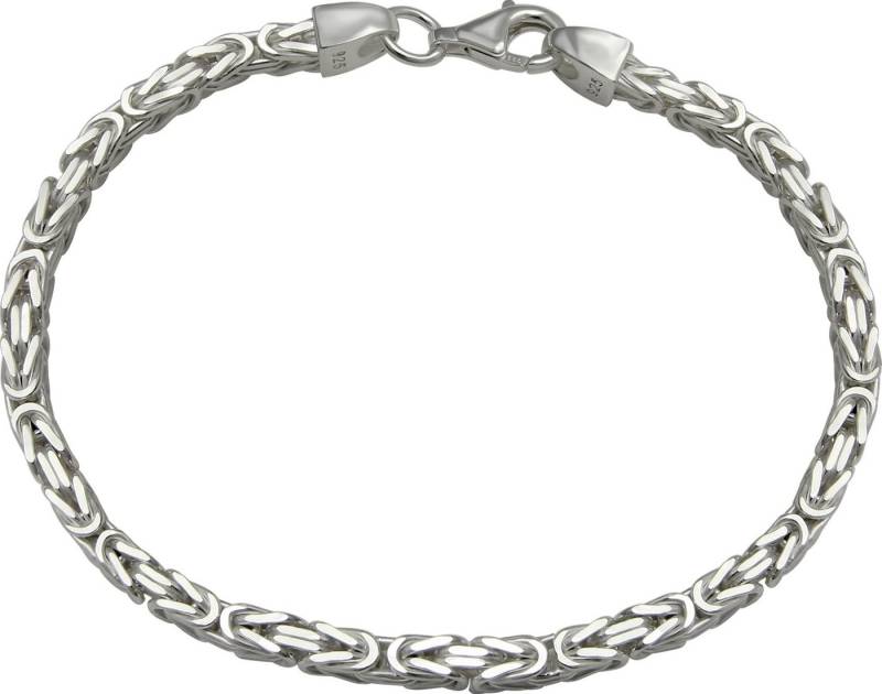 SilberDream Silberarmband SilberDream Königsarmband 3mm 925 (Armband), Damen, Herren Armband (Vierkant-Form) ca. 19cm, 925 Sterling Silber von SilberDream