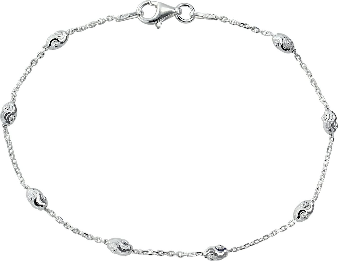 SilberDream Silberarmband SilberDream Typhoon Armband 19cm für (Armband), Damen Armband (Typhoon) ca. 19cm, 925 Sterling Silber, Farbe: silber von SilberDream