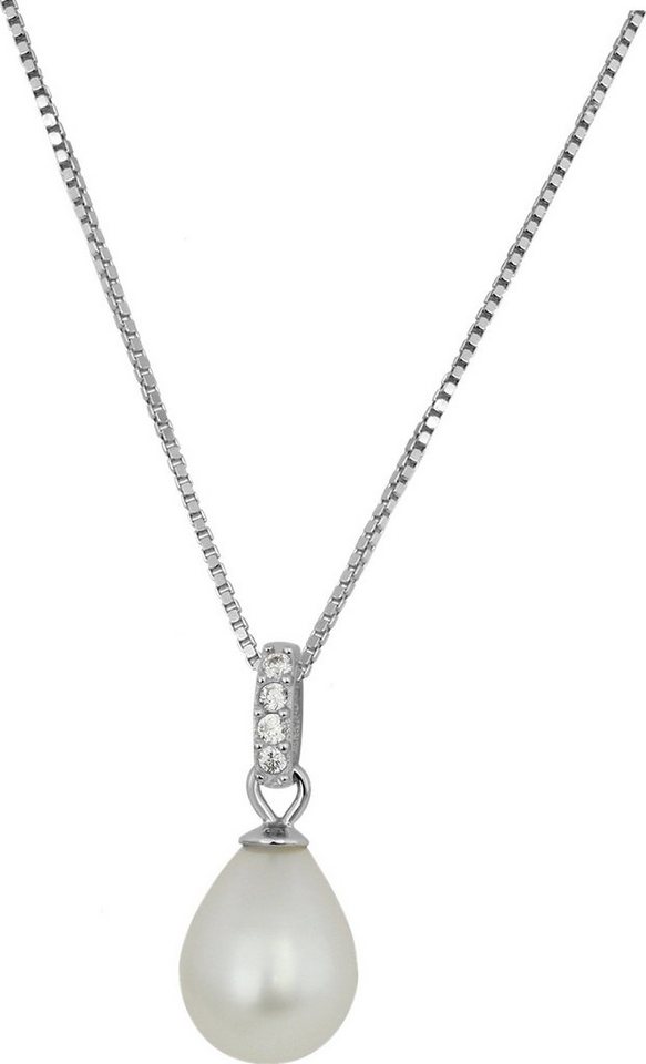 SilberDream Silberkette SilberDream Halskette silber weiß Damen (Halskette), Halsketten ca. 45cm, 925 Sterling Silber, Farbe: silber, weiß SilberDream Silberkette SilberDream Halskette silber weiß Damen (Halskette), Halsketten ca. 45cm, 925 Sterling Silber, Farbe: silber, weiß von SilberDream