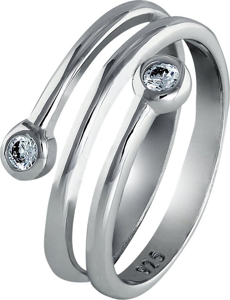 SilberDream Silberring SilberDream Ring 925er Silber Gr. 56 (Fingerring), Damen Ring Dream, 56 (17,8) aus 925er Sterling Silber, Farbe: silber von SilberDream