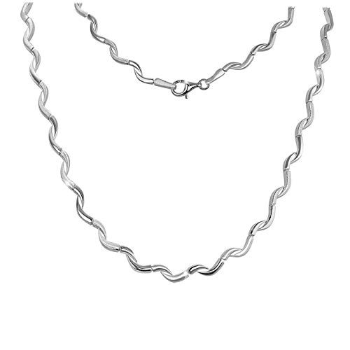 SilberDream Welle Collier silber Halsschmuck 925er Sterling Silber Damen SDK448J Silber Collier SilberDream Welle Collier silber Halsschmuck 925er Sterling Silber Damen SDK448J Silber Collier von SilberDream