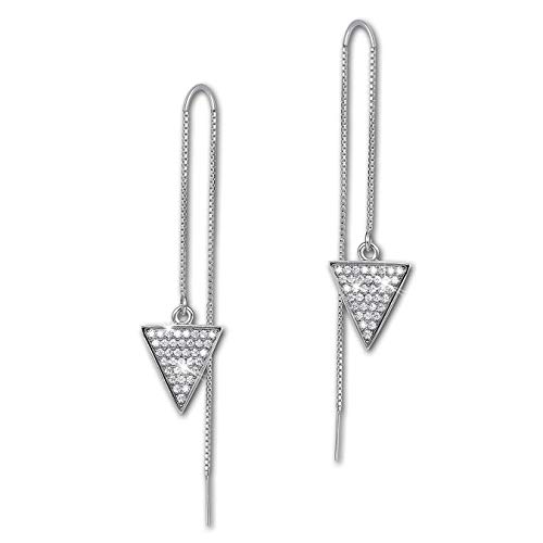 SilberDream weiß Dreieck Ohrringe Zirkonia 925 Silber Damen Ohrhänger GSO442W Silber Ohrhänger SilberDream weiß Dreieck Ohrringe Zirkonia 925 Silber Damen Ohrhänger GSO442W Silber Ohrhänger von SilberDream