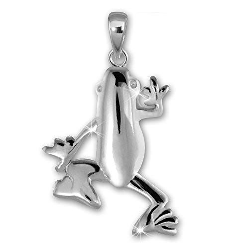 Teenie-Weenie Ketten Anhänger Frosch SD 925er Sterling Silber SDH419J von SilberDream