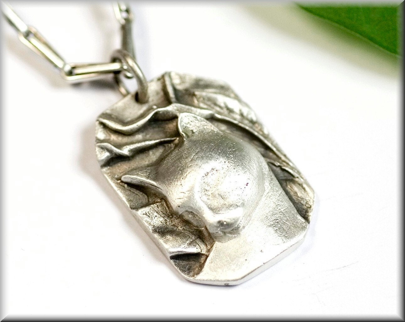 Anhänger, Katze Aus 925 Silber, Glücksbringer, Geschenk, Boho, Vintage, Art Deco, Jugendstil, Camee Anhänger, Katze Aus 925 Silber, Glücksbringer, Geschenk, Boho, Vintage, Art Deco, Jugendstil, Camee von Silberakt