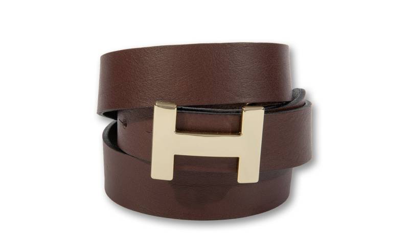 Silbergift Koppelgürtel Koppelgürtel mit goldener Designschließe von Silbergift