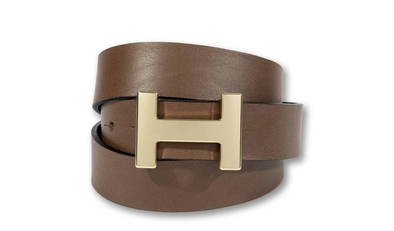 Silbergift Koppelgürtel Koppelgürtel mit goldener Designschließe von Silbergift