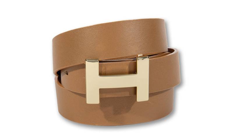 Silbergift Koppelgürtel Koppelgürtel mit goldener Designschließe von Silbergift