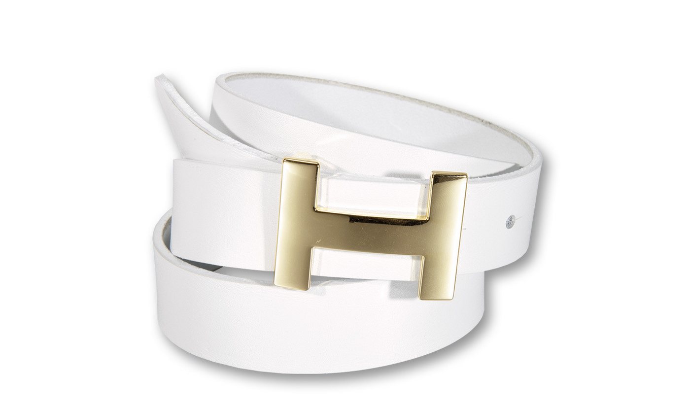 Silbergift Koppelgürtel Koppelgürtel mit goldener Designschließe von Silbergift