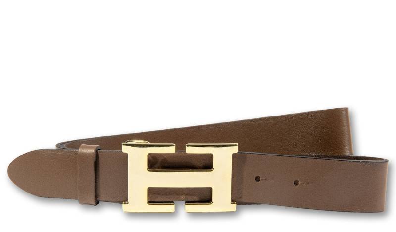 Silbergift Koppelgürtel Koppelgürtel mit stylisch goldfarbener Designschließe von Silbergift