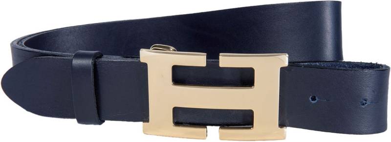 Silbergift Koppelgürtel mit grafischer goldfarbener Gürtelschnalle von Silbergift