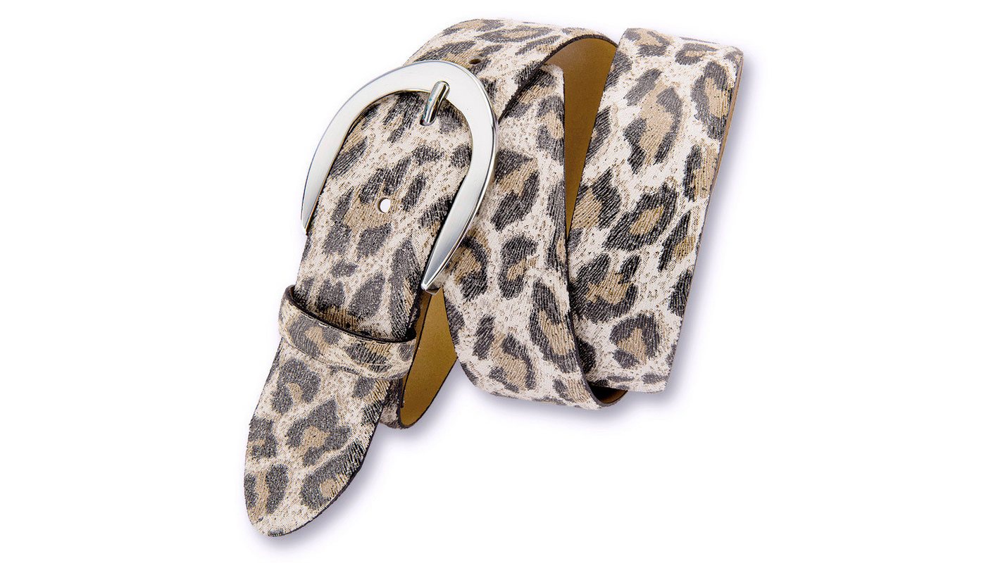 Silbergift Ledergürtel Ledergürtel mit Animalprägung von Silbergift